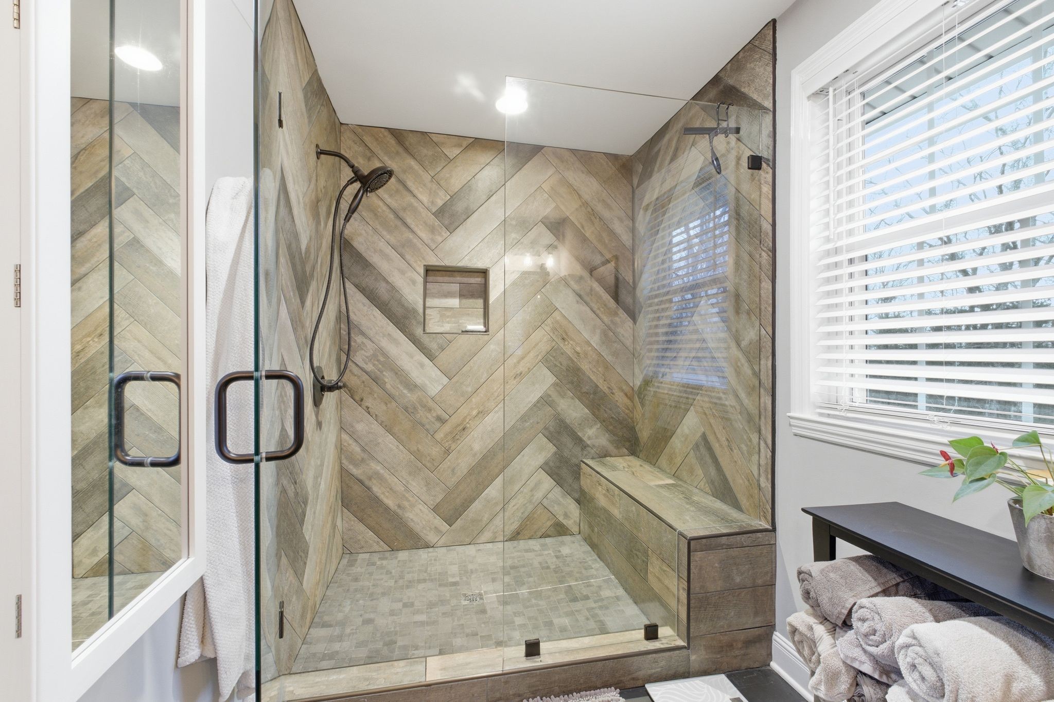 4708 Hessey Road Mount Juliet, TN 37122 - Photo 13 of 44 a bathroom with a granite countertop shower and a mirror