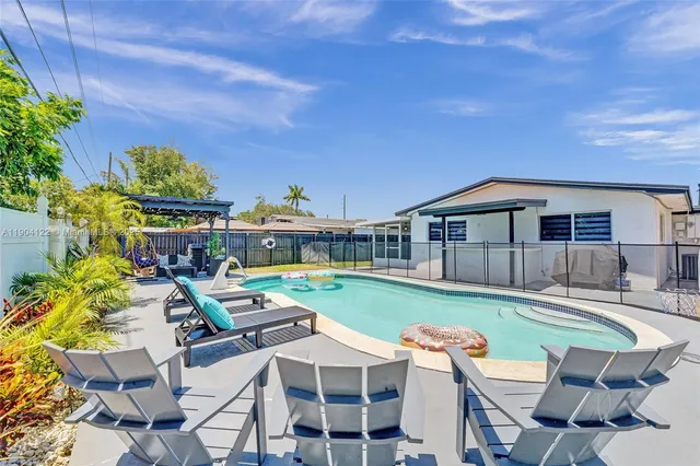 a outdoor living room with furniture