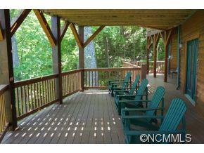 505 Howland Road Asheville, NC 28804 - Photo 6 of 24 a view of balcony with furniture and garden