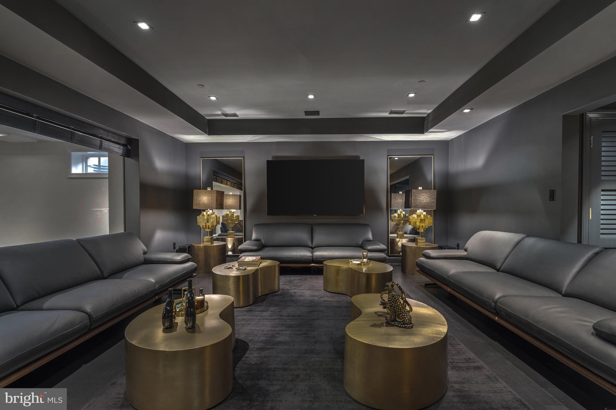 2109 Dunmore Lane Washington, DC 20007 - Photo 66 of 78 Intimate Lower Level Lounge/Media Room