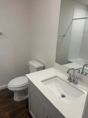 a bathroom with a sink and a toilet