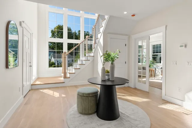 a view of an front door