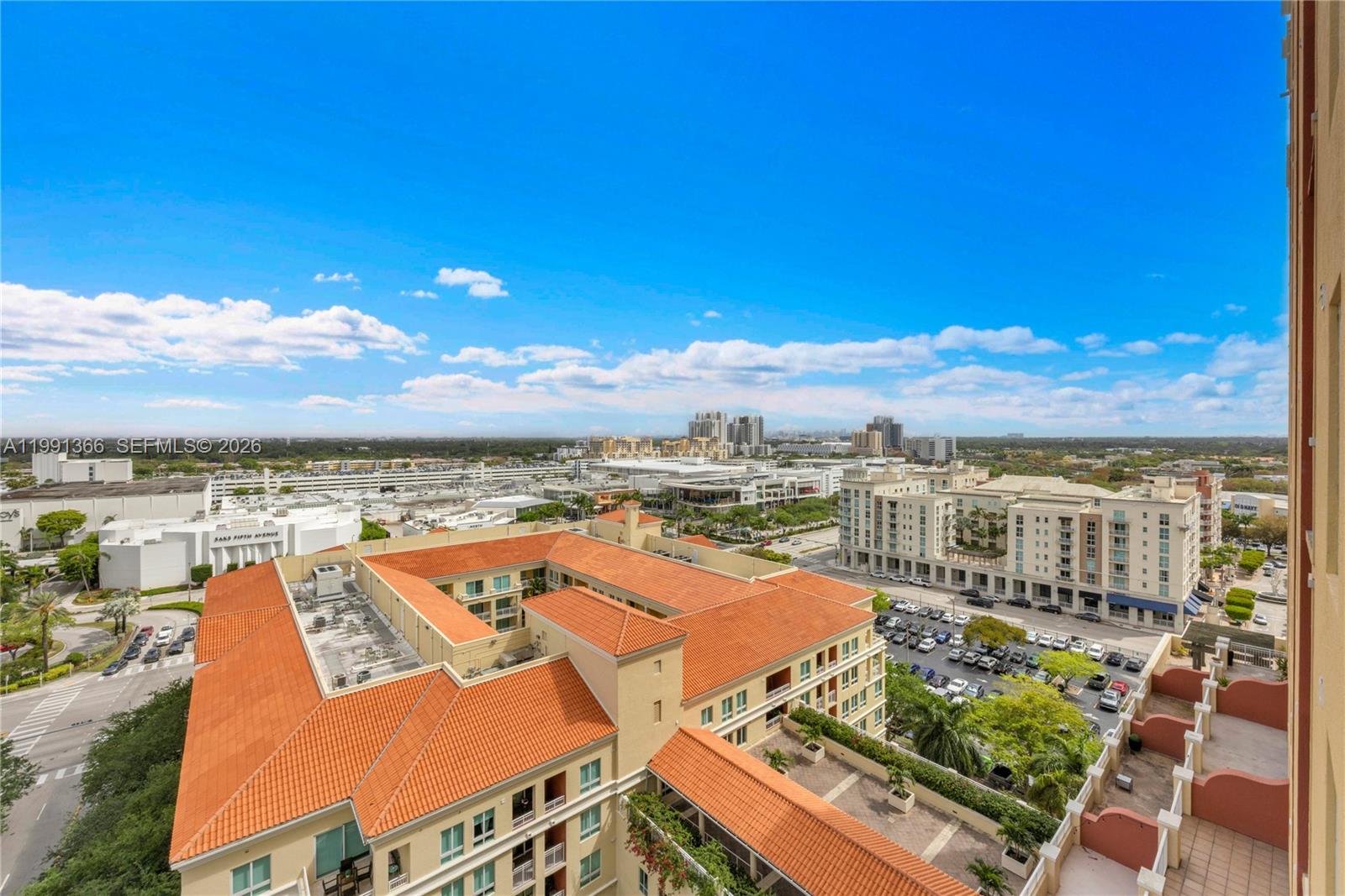 7350 Southwest 89th Street, Unit 1511S Miami, FL 33156 - Photo 18 of 29 a view of a city from a terrace