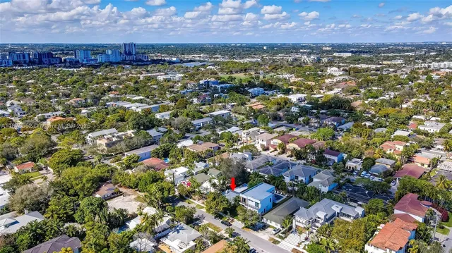 a view of a city with ocean