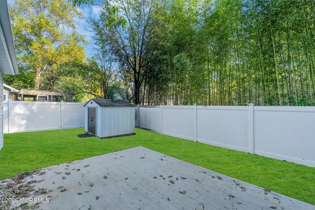 a view of a back yard