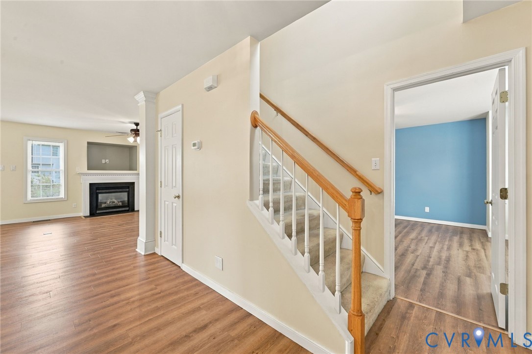 244 East Huntsman Road Sandston, VA 23150 - Photo 10 of 54 Wood-finish flooring throughout, carpeted staircas