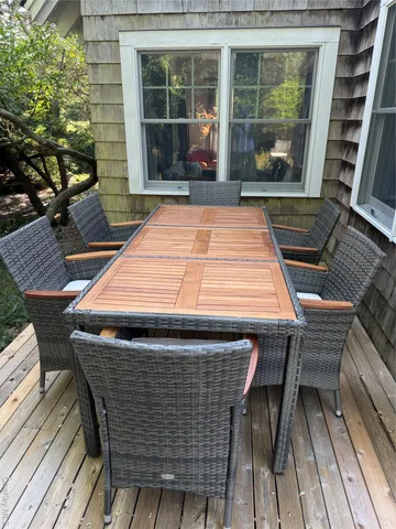 a view of outdoor space and deck