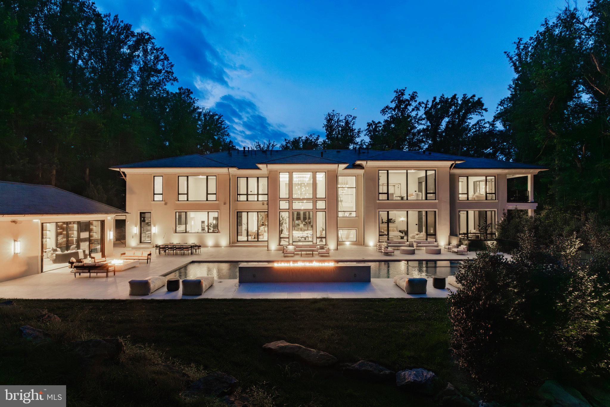 6501 Bright Mountain Road McLean, VA 22101 - Photo 49 of 50 Twilight shot of the rear facade