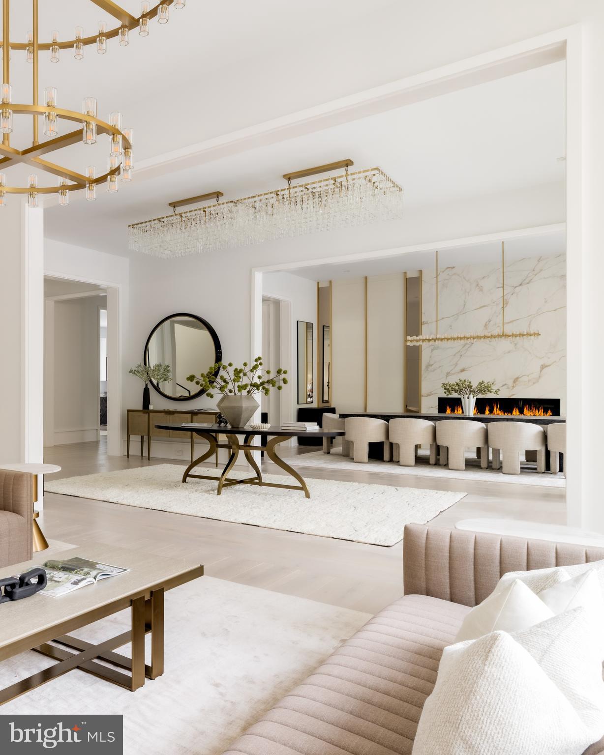 6501 Bright Mountain Road McLean, VA 22101 - Photo 9 of 50 Grand foyer into the dining room