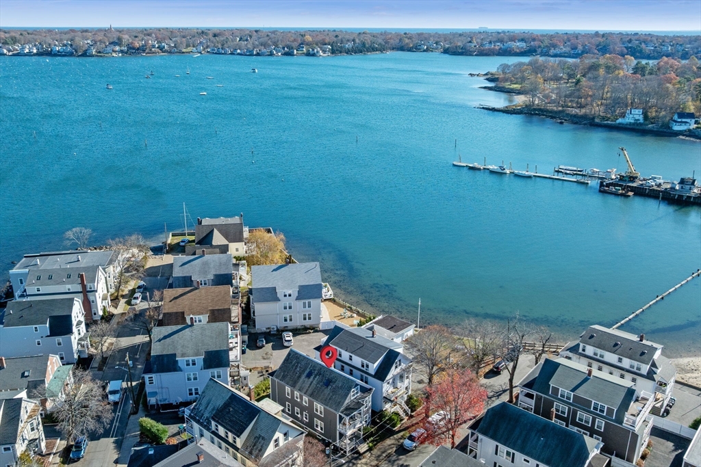9 Glover Street, Unit 1 Salem, MA 01970 - Photo 30 of 34 an aerial view of a house with a lake view