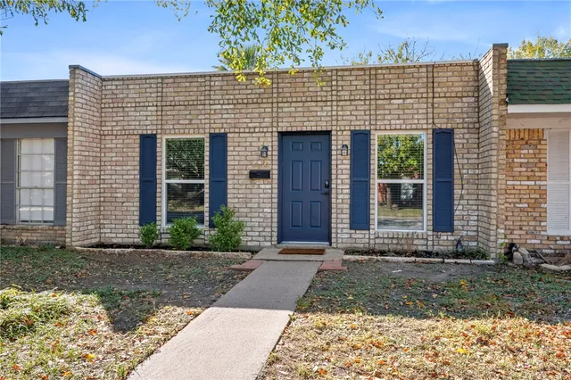 a front view of a house