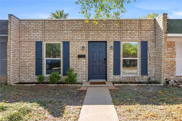 a front view of a house