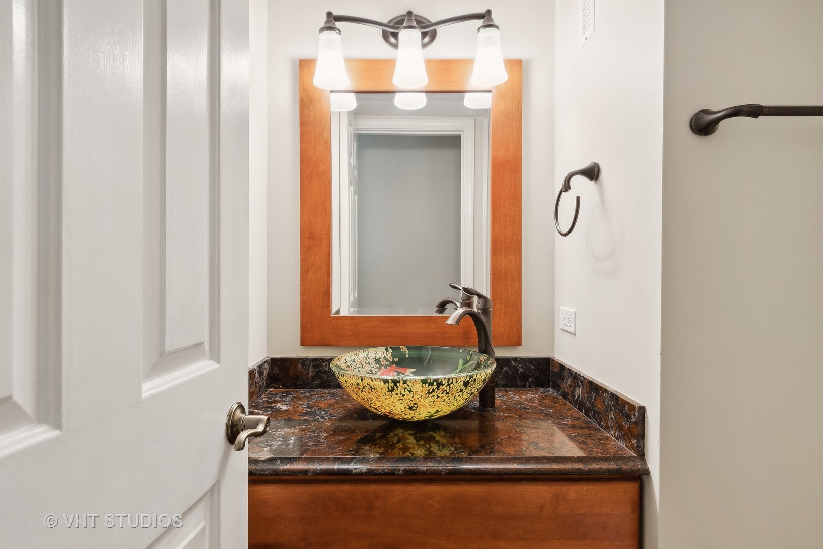 2106 Templar Drive Naperville, IL 60565 - Photo 9 of 17 a bathroom with a granite countertop sink and a mirror