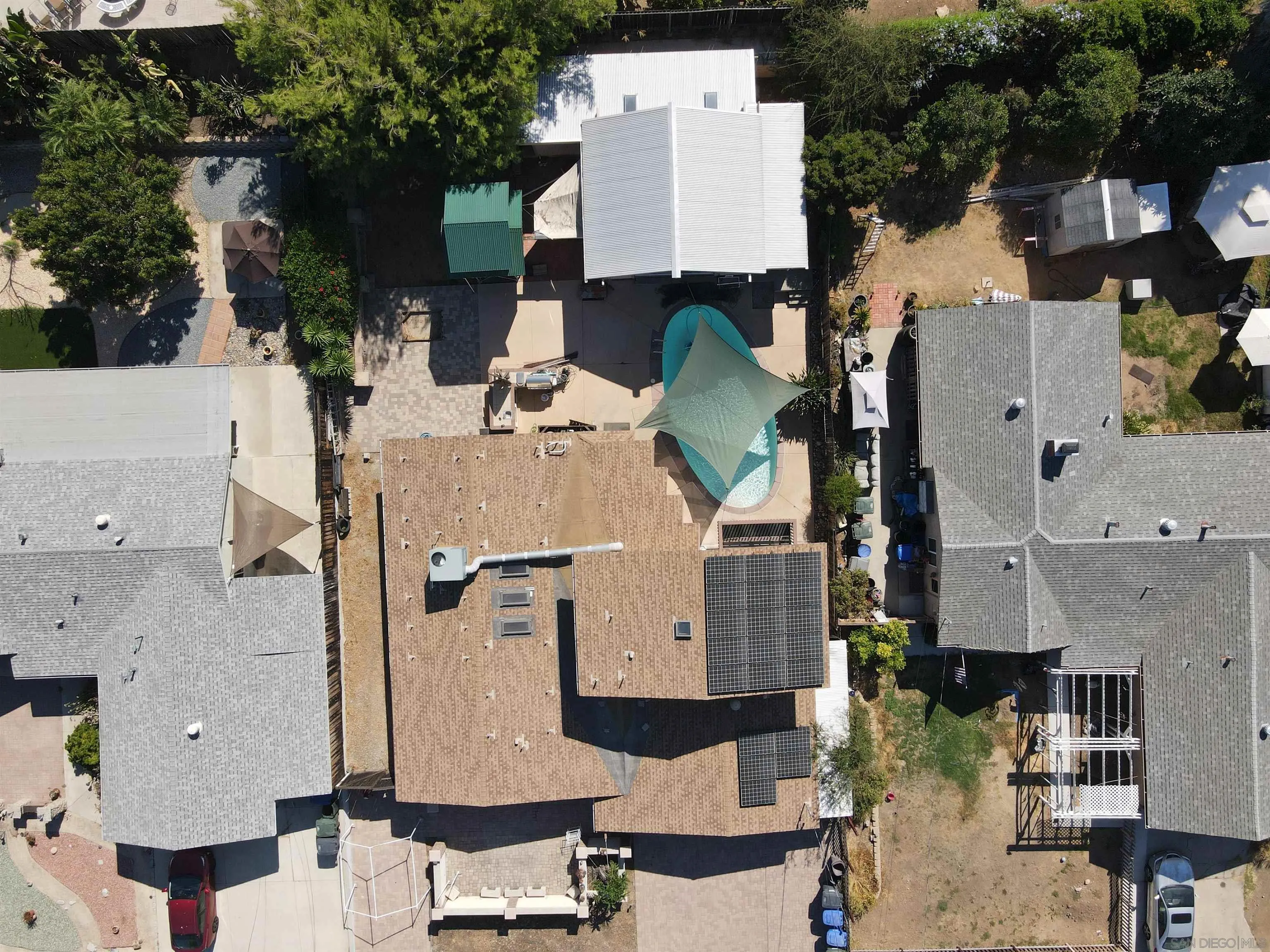 14223 Frame Road Poway, CA 92064 - Photo 3 of 44 an aerial view of residential houses with outdoor space