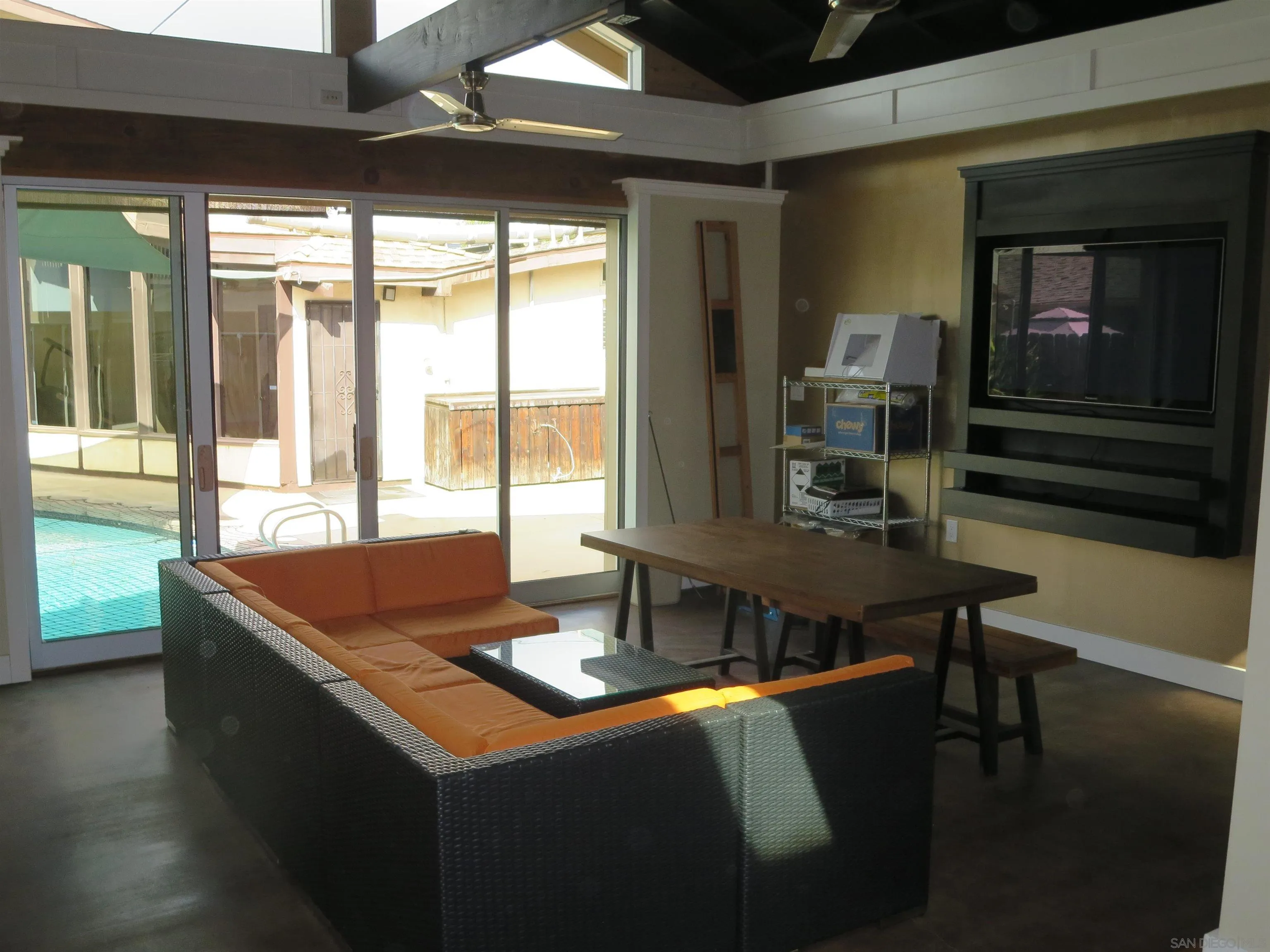 14223 Frame Road Poway, CA 92064 - Photo 32 of 44 a room with pool table and windows