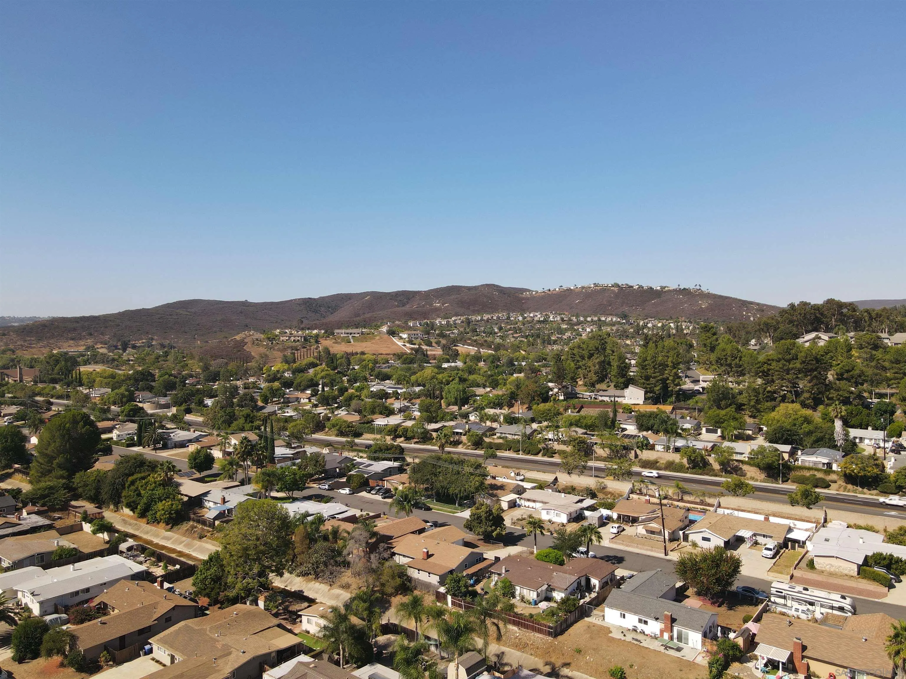 14223 Frame Road Poway, CA 92064 - Photo 42 of 44 an aerial view of residential houses with city view