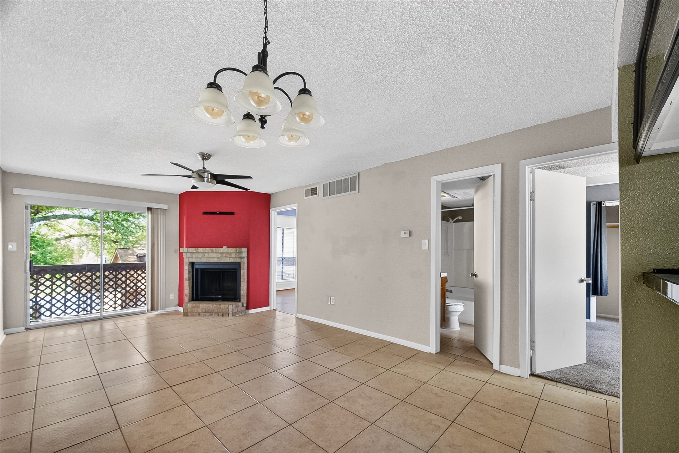 1505 Ward Road, Unit 214 Baytown, TX 77520 - Photo 2 of 33 Living Area with Fireplace