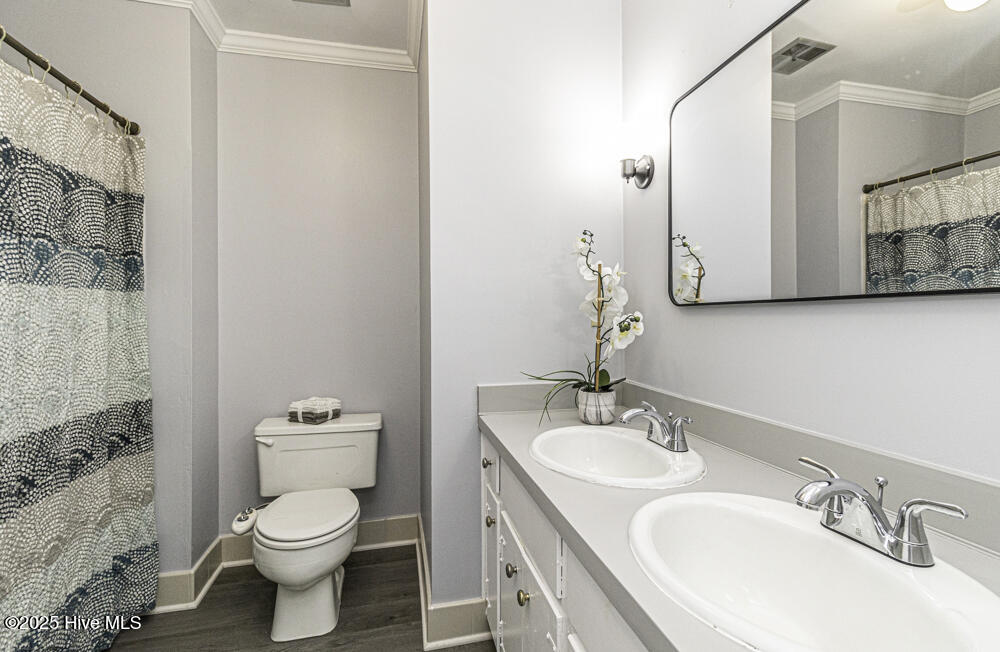 849 Jeffreys Road Rocky Mount, NC 27804 - Photo 17 of 26 His and her vanities and laminate flooring