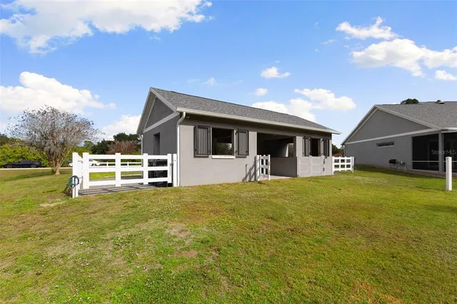 a view of a pool in a balcony