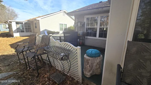 a view of balcony and patio