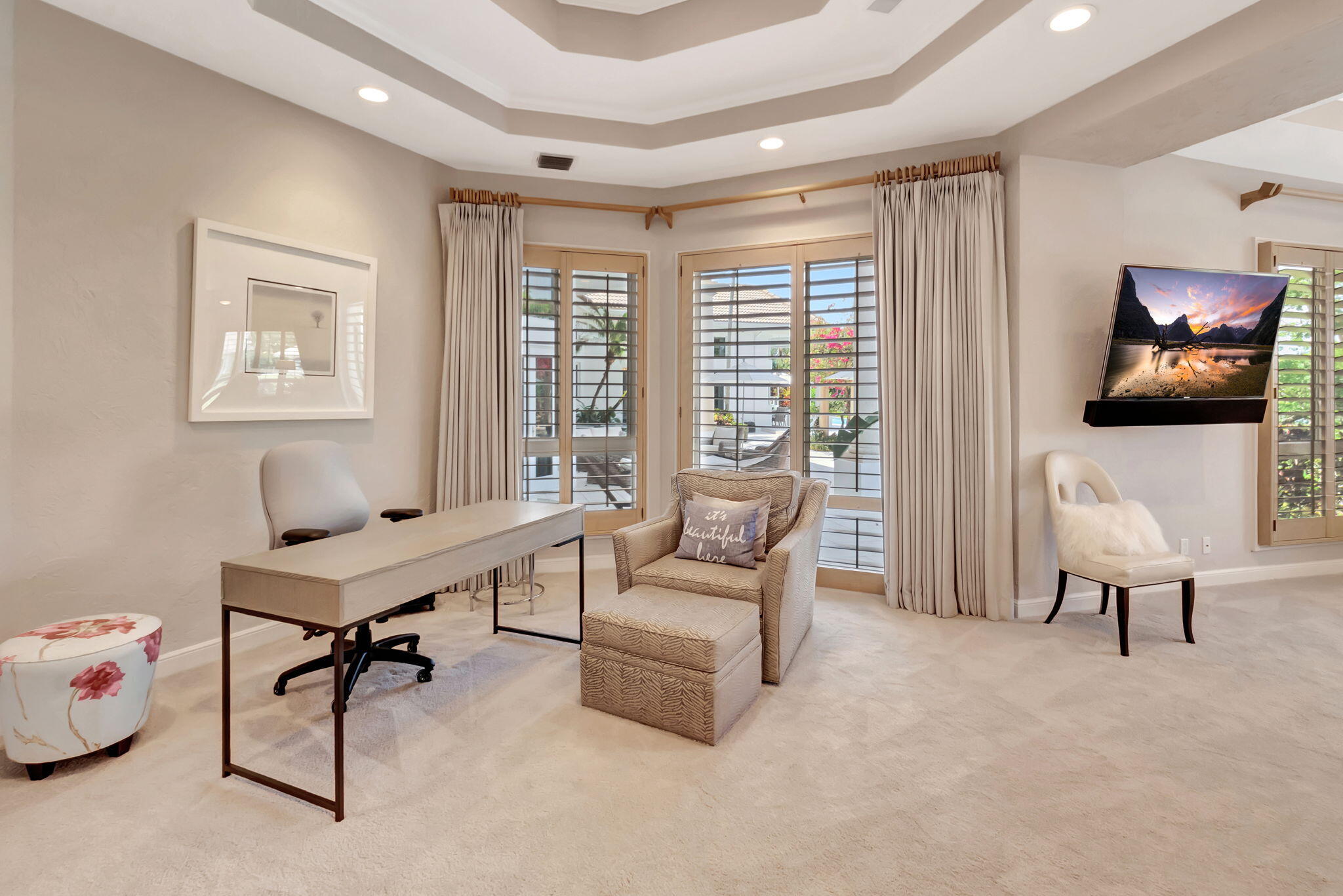 2599 Northwest 63rd Lane Boca Raton, FL 33496 - Photo 26 of 81 a living room with furniture and a flat screen tv