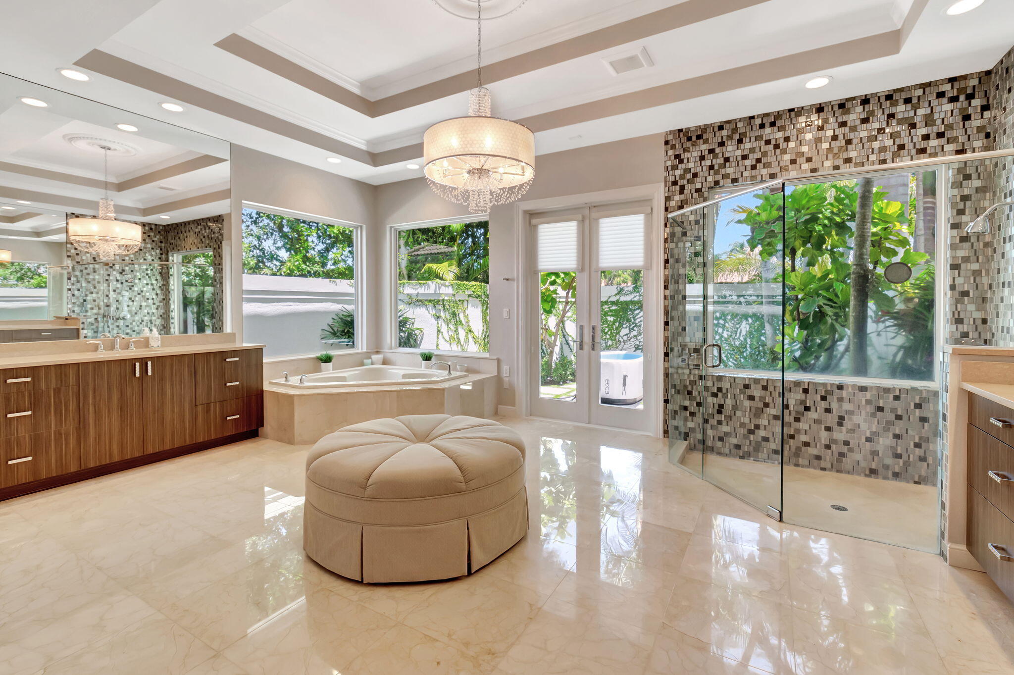 2599 Northwest 63rd Lane Boca Raton, FL 33496 - Photo 31 of 81 a large room with a large window and chandelier