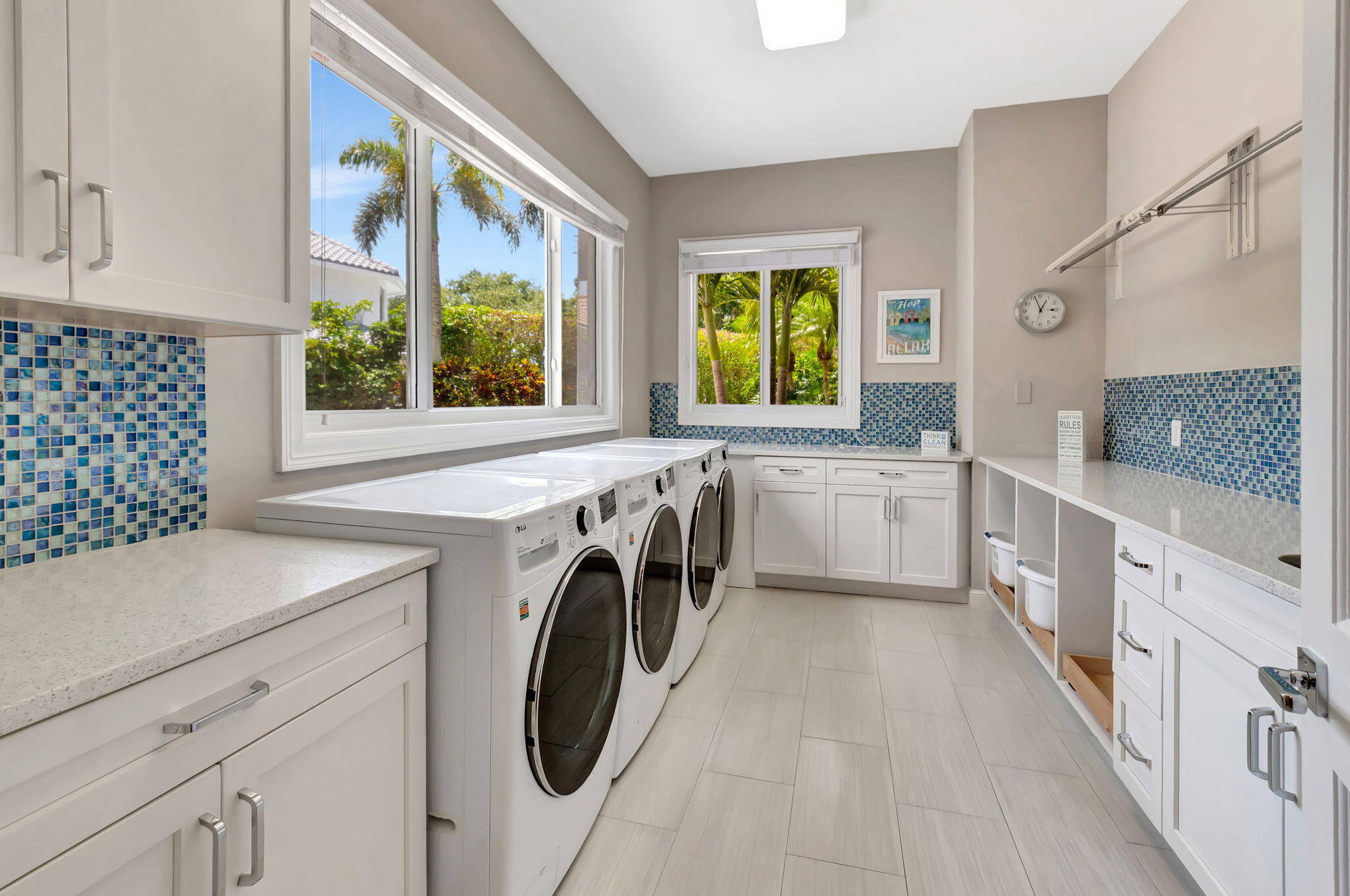 2599 Northwest 63rd Lane Boca Raton, FL 33496 - Photo 40 of 81 Laundry Room with 2 Washers & 2 Dryers