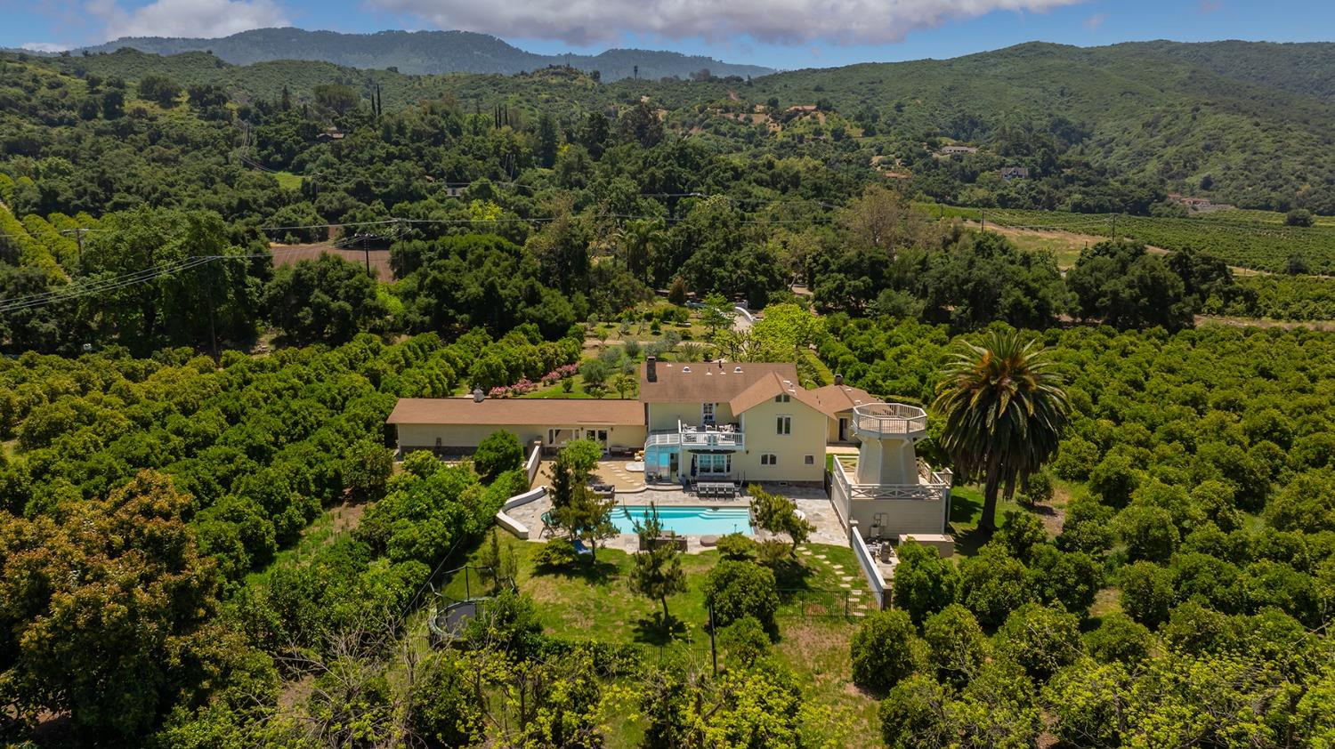 3359 Reeves Road Ojai, CA 93023 - Photo 2 of 42 an aerial view of a house with a yard