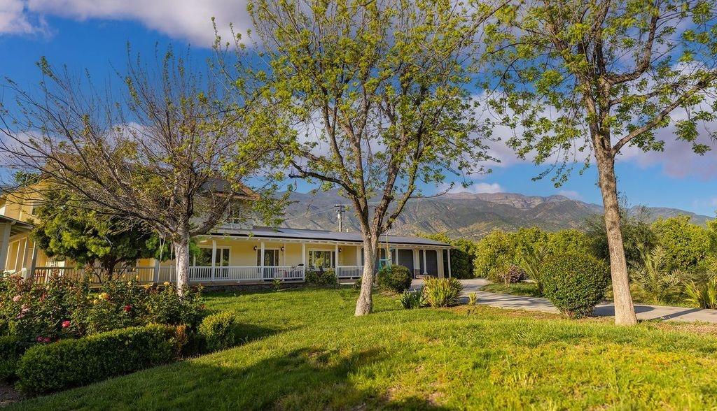 3359 Reeves Road Ojai, CA 93023 - Photo 22 of 42 a view of a house with backyard and sitting area