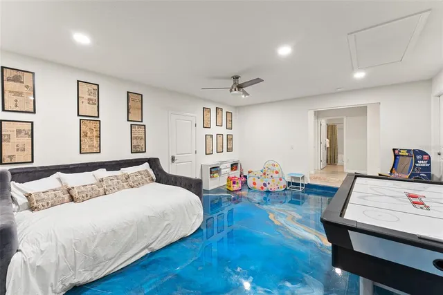 a house view with a garden space