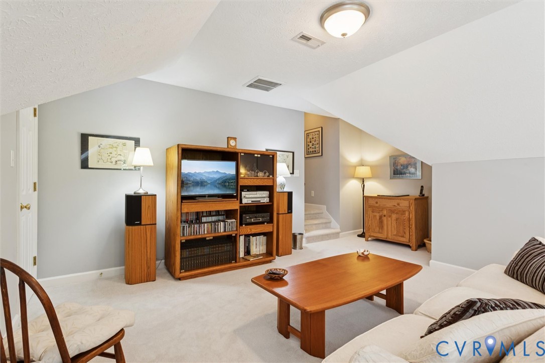 720 Arlington Island Road Lanexa, VA 23089 - Photo 43 of 50 Bonus area featuring carpet flooring, stairs, vaul