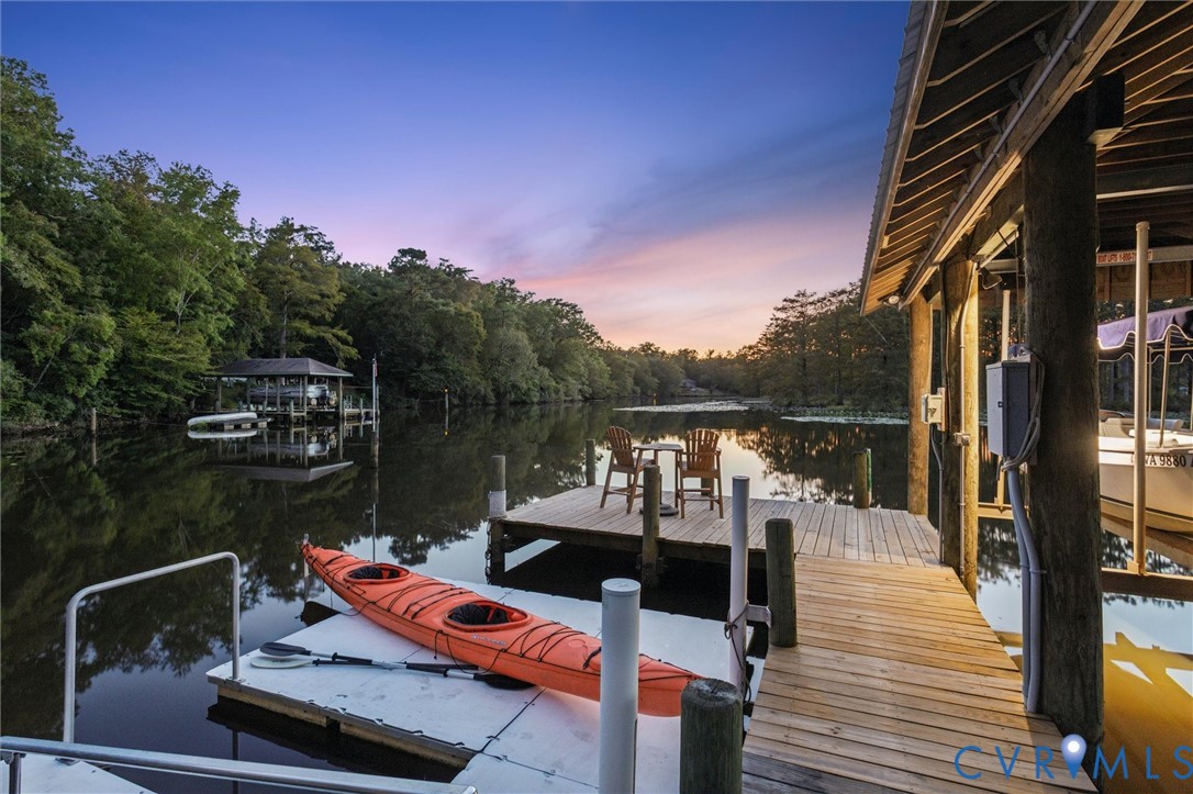 720 Arlington Island Road Lanexa, VA 23089 - Photo 7 of 50 Dock area featuring a water view