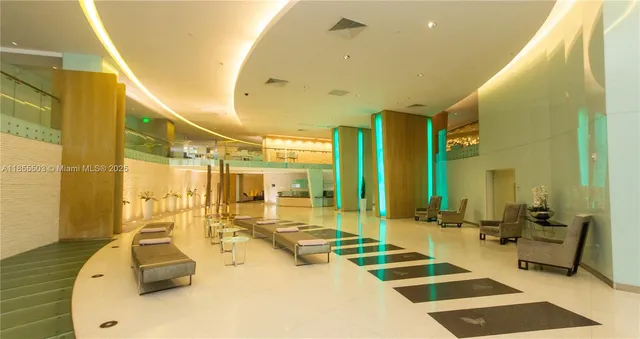 a view of balcony with furniture