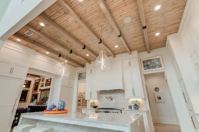 a bathroom with a bathtub and a sink