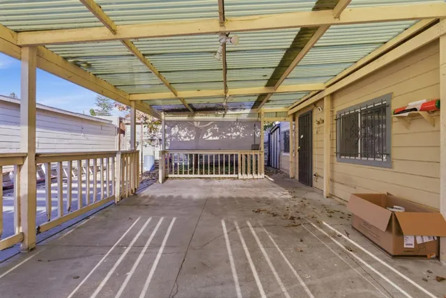 a view of a roof deck
