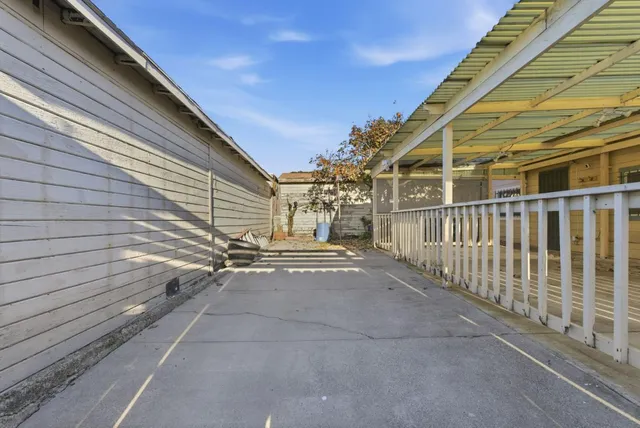 a view of a house with wooden floor