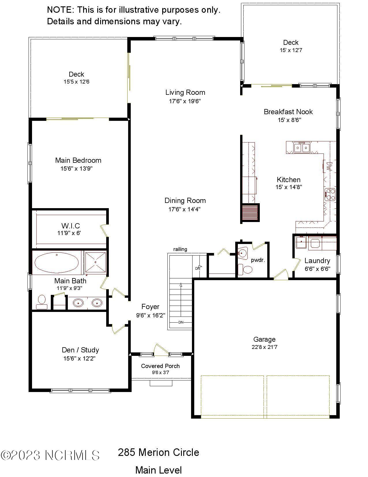 285 Merion Circle Pinehurst, NC 28374 - Photo 46 of 46 285 Merion main level w out sq ft-page-0