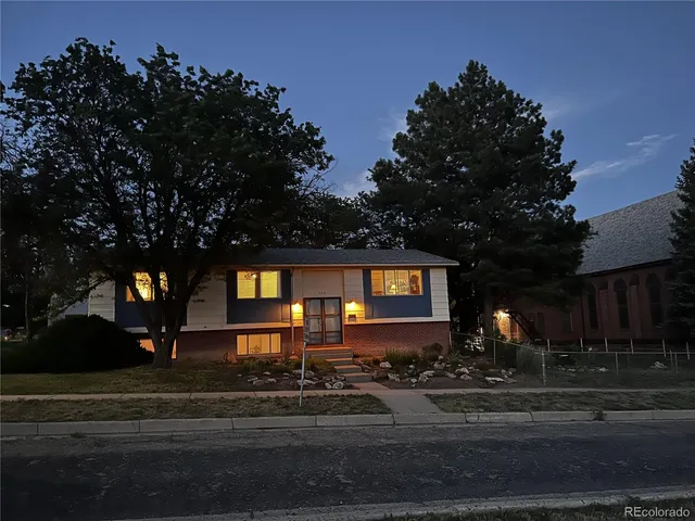 a front view of a house