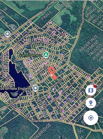 an aerial view of an chairs