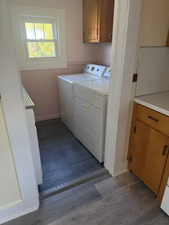 a room with storage and utility