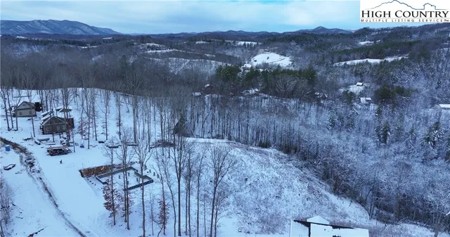a view of a city with a mountain