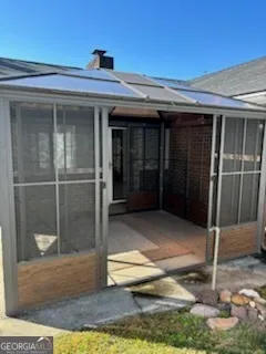 a view of a entryway door of the house