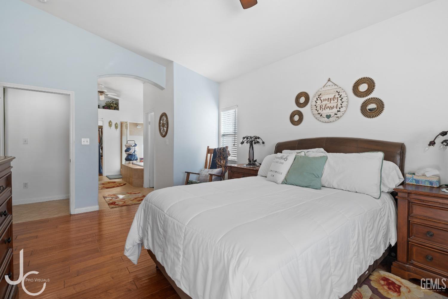 Undisclosed Address Bakersfield, CA 93312 - Photo 25 of 46 a bedroom with a bed and a couch