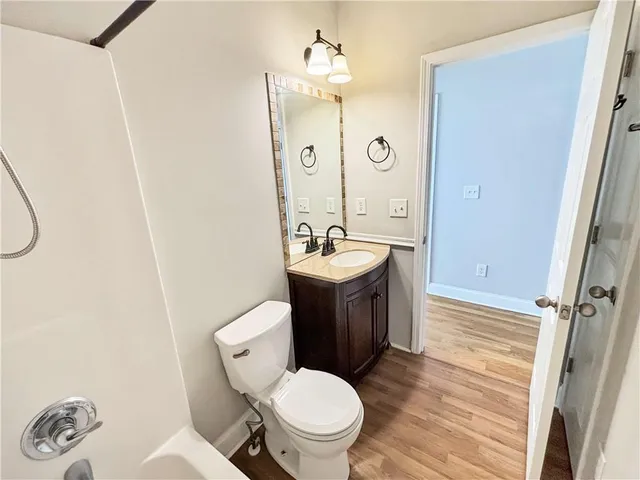 wooden floor in an empty room