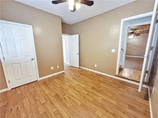 a view of a house with wooden floor