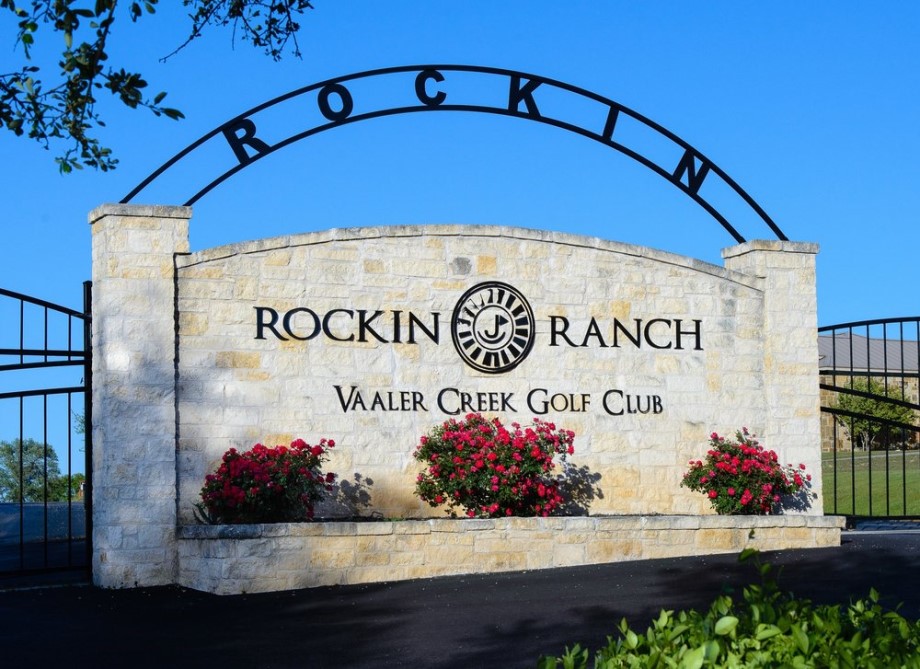 128 Hiram Cook Blanco, TX 78606 - Photo 35 of 40 Stone entrance gateway welcomes residents to the Rockin' Ranch and Vaaler Creek Golf Club.