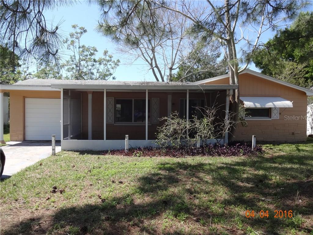 3815 Carron Street New Port Richey, FL 34652 - Photo 1 of 1 2 Bedroom, 1 Bath w/1 car attached garage