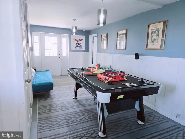 a backyard of a tree