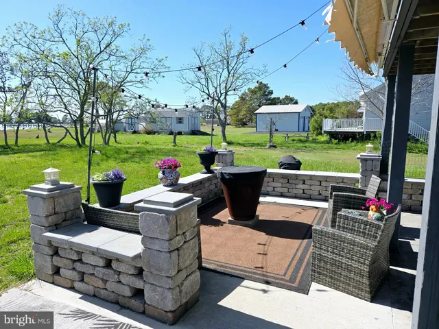 a view of a wooden door
