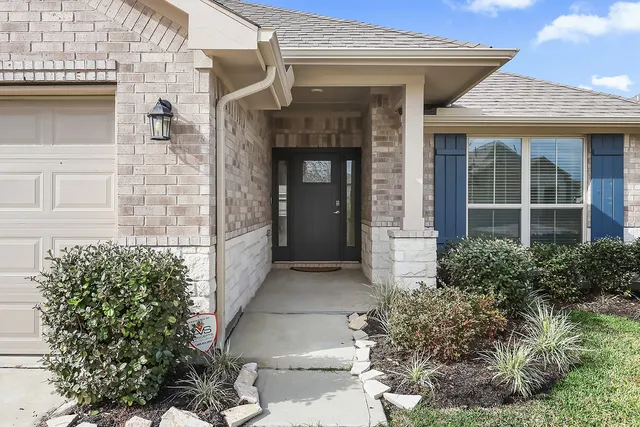 a front view of a house